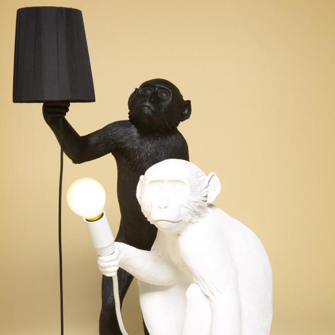 Lampenschirm für Lampe "Primate Lighting" schwarz von Seletti