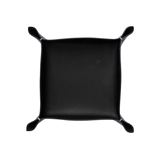 Lederschale Taschenleerer Corium 20 x 20 cm, schwarz
